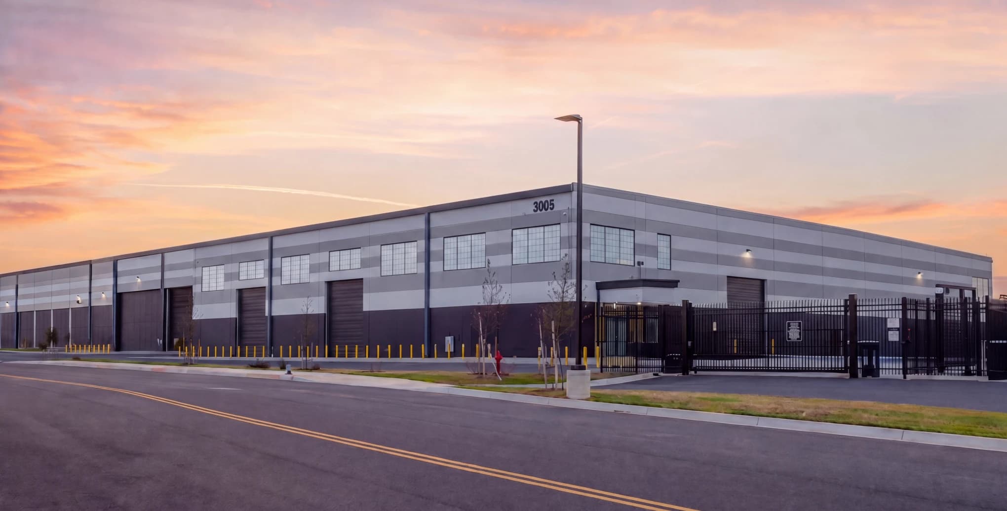 Placeholder rendering of a Corscale data center campus. A Midwest Digital Gateway render is not available yet.